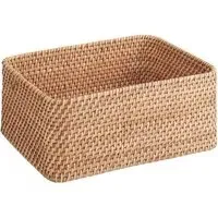Medium Rattan Basket - Natural, Woven Rattan