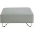 Modular Sofa Footstool - Light Grey, Fabric