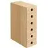 Modular Storage Unit 6 Drawers - Oak, Wood Veneer
