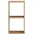 Narrow 2-Shelf Unit - Natural, Oak Wood