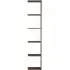 Narrow 5 Shelf Add-On Unit - Walnut, Wood