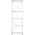 Narrow Shelving Unit Large - Silver, Stainless Steel