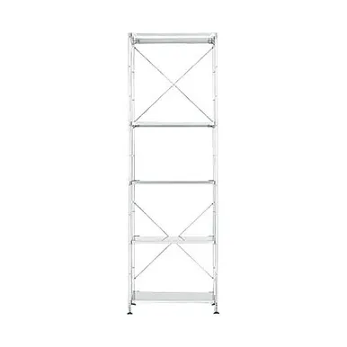 Narrow Shelving Unit Large - Silver, Stainless Steel
