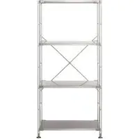 Narrow Shelving Unit Medium Height - Steel, Metal