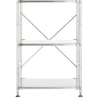Narrow Shelving Unit - Small - Silver, Stainless Steel