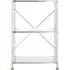Narrow Shelving Unit - Small - Silver, Stainless Steel