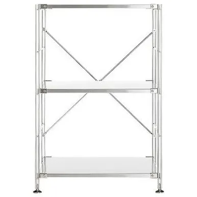 Narrow Shelving Unit - Small - Silver, Stainless Steel