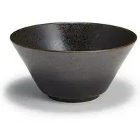 Noodle Bowl Traditional Craft - Black, Ceramic