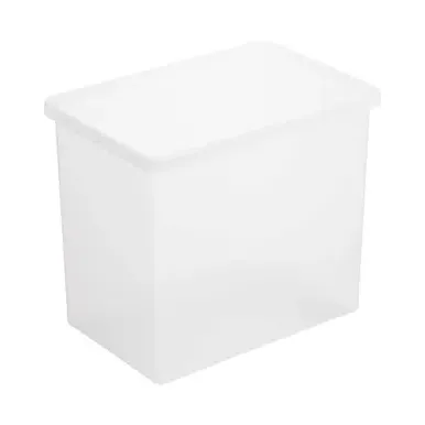 Open Storage Box - Clear, Polypropylene