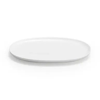 Oval Dinner Plate - Grey, Ceramic