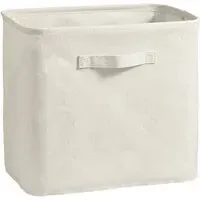 Rectangle Storage Box Foldable - Neutral, Linen Blend