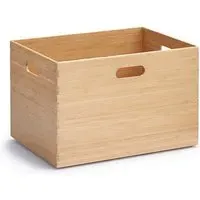 Rectangular Storage Box Stackable - Natural, Bamboo