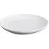 Round Dinner Plate with Rib Effect - White, Porcelain