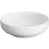 Round Flat Bowl - White, Porcelain