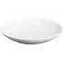 Round Plate with Rib Effect - White, Porcelain