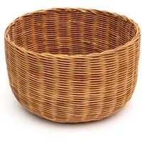 Round Storage Basket - Natural, Rattan Weave