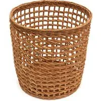 Round Storage Basket Open Weave - Natural, Rattan