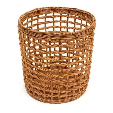 Round Storage Basket Open Weave - Natural, Rattan image