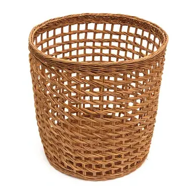 Round Storage Basket Open Weave - Natural, Rattan