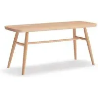Rounded Leg Bench - Natural, Solid Beech Wood