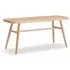 Rounded Leg Bench - Natural, Solid Beech Wood