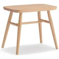 Rounded Leg Stool - Natural, Solid Beech Wood