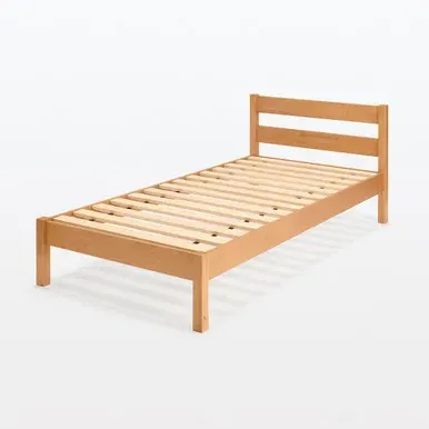 Single Bed Frame - Natural, Rubberwood Veneer image