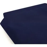 Single Fitted Sheet Washed Finish - Navy Blue, Cotton