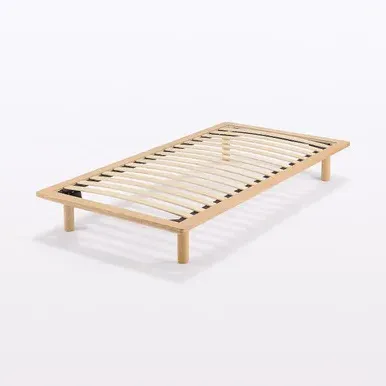 Single Platform Bed Frame - Oak, Wood