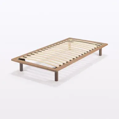 Single Platform Bed Frame - Walnut, Wood