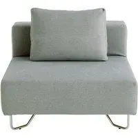 Single Unit Sofa Modular - Light Grey, Fabric
