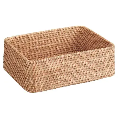 Small Oval Basket - Natural, Rattan image