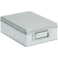 Small Storage Box - Natural, Tin Plate