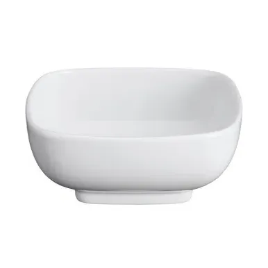 Square Bowl - White, Porcelain image