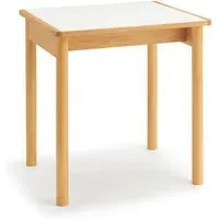 Square Dining Table Small - Natural, Rubberwood