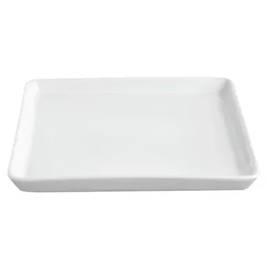 Square Plate Small - White, Porcelain