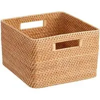 Square Storage Basket - Natural, Rattan