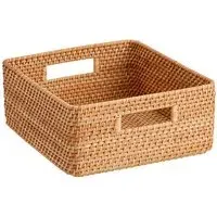 Square Storage Basket - Natural, Rattan