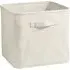 Square Storage Box Foldable - Neutral, Linen Blend