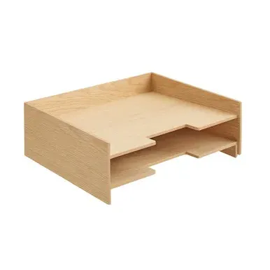 Stackable Letter Tray - Natural, Wood image