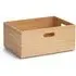 Stackable Storage Box with Handles - Natural, Bamboo