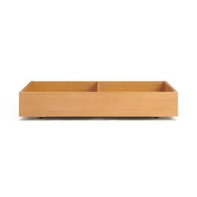 Storage Box with Veneer Finish - Natural, Rubberwood