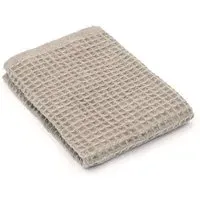 Waffle Face Towel Organic Cotton - Beige, Cotton