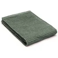 Waffle Hand Towel with Loop - Beige, Organic Cotton