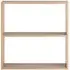 Wide 2-Shelf Unit - Natural, Oak Wood