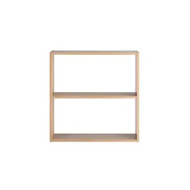 Wide 2-Shelf Unit - Natural, Oak Wood
