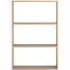Wide 3-Shelf Unit - Oak, Solid Wood