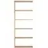 Wide 5-Shelf Add-On Unit - Oak, Steel Reinforced