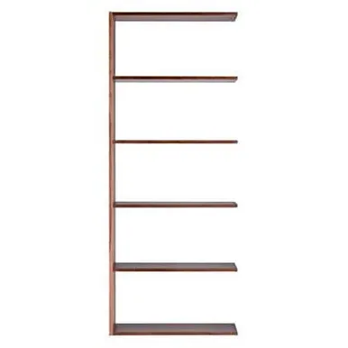 Wide 5-Shelf Add-On Unit - Walnut, Wood