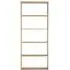 Wide 5-Shelf Unit - Oak, Solid Wood